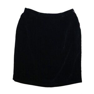 Talbots Black Velvet Skirt